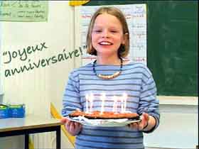 Primary French: celebrating a pupil's birthday
