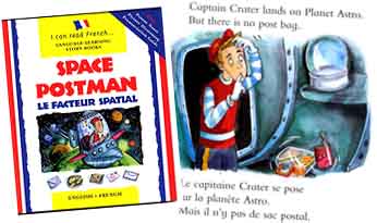 Space Postman - - bilingual story, English / French
