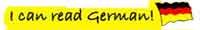 I can read German!