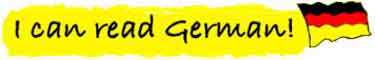 I can read German!