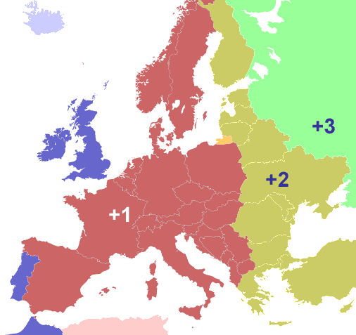 Time Zones in Euope