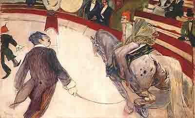 Toulouse Lautrec: 1888 - "At the Circus Fernando" (in Paris)