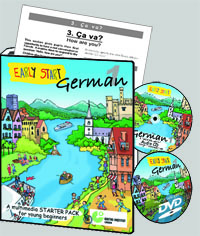 Early Start German 1: binder, CD, DVD and VHS video