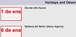 Spanish holidays