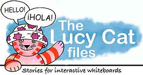 the Lucy Cat  Spanish files - for interactive whiteboards