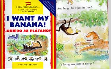 I want my banana - Spanish-English bilingual book