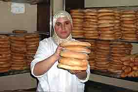 Morocco: traditional bread shop
